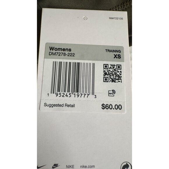 NWT Nike XS Womens Dri-Fit Olive Green High-Waisted Leggings Polyester & Spandex - Picture 15 of 16